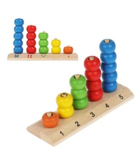 3123 *PRIMER ÁBACO Vertical de 5 Columnas e/Madera* (18x12 cm.) 16 Pcs. - Imagen 2