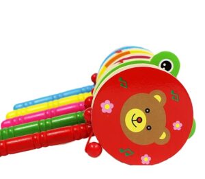 3366 *TAMBORÍN de Madera* (7.5x16.5 cm.) INDIVIDUAL 10 Diferentes. - Imagen 4