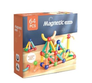 3433 *Material d/Construcción MAGNÉTICO* (22x28 cm.) 64 Pcs. - Imagen 2