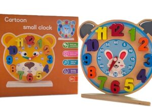 3606 *RELOJ d/Madera en Base* (18x18 cm.) 2 Diferentes. - Imagen 5