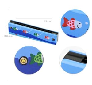 4747 *ARMONICA Musical de Madera* (2.8x13 cm.) 12 Diferentes. - Imagen 6