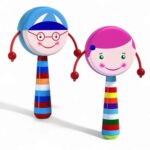 5738 *TAMBORÍN de Madera NIÑOS* (8x18 cm.) INDIVIDUAL. 4 Diferentes. - Imagen 5