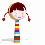 5738 *TAMBORÍN de Madera NIÑOS* (8x18 cm.) INDIVIDUAL. 4 Diferentes. - Imagen 10