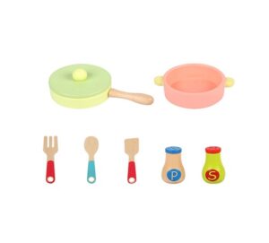 5738 *COCINITA Verde de Madera* (35x37 cm.) +7 Accesorios. - Imagen 5