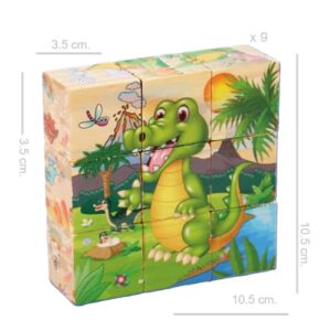 5775 *ROMPECABEZAS de CUBOS 9 en 1* (10.5x10.5 cm.) 8 Diferentes.