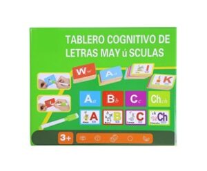 6456 *TARJETAS COGNITIVAS de Letras en Madera* (21.5x12.5 cm.) Caja c/28 Tarjetas Dobles+Plumón. - Imagen 2