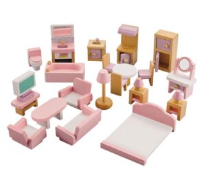 9862 *MUEBLES MINIATURA de Madera* (53.50x26 cm.) 22 Pcs. - Imagen 4
