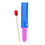 7425 *GUIRO CON MANGO Cilíndrico de Madera* (4x20 cm.) INDIVIDUAL.4 Diferentes. - Imagen 3