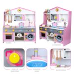 9122 *COCINA Y CENTRO DE LAVADO ROSA* (62x72 cm.) +12 Accesorios. - Imagen 4