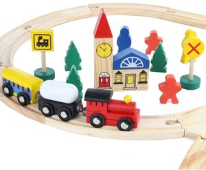 9612 *TREN en la Ciudad d/Madera*  (38x24 cm.) 48 Pcs. - Imagen 2