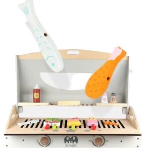 5524 *BBQ GRILL de Madera* (58x79 cm.) +12 Accesorios. - Imagen 5