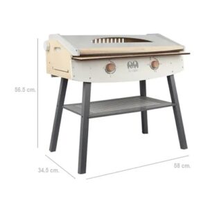 5524 *BBQ GRILL de Madera* (58x79 cm.) +12 Accesorios. - Imagen 2