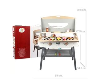 5524 *BBQ GRILL de Madera* (58x79 cm.) +12 Accesorios. - Imagen 3