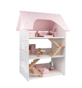 9933 *CASITA DE MUÑECAS c/Muebles en Madera* (41x66 cm.) +15 Accesorios. - Imagen 3