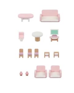 9933 *CASITA DE MUÑECAS c/Muebles en Madera* (41x66 cm.) +15 Accesorios. - Imagen 6