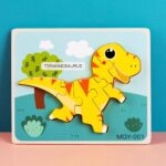 3000 *Rompecabezas Grueso DINOS 6 Piezas* (18x15 cm.) 8 Diferentes. - Imagen 3