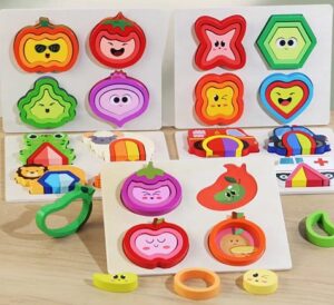 3012 *Rompecabezas de Secuencias Lógicas Tamaños y Figuras* (22.5x18 cm.) 5 Diferentes. - Imagen 2