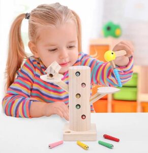 0364 *ATRAPA GUSANOS Pájaro Carpintero* (14x19.5 cm.) 14 Pcs.