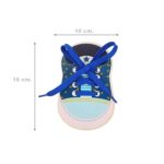 8584 *ZAPATOS d/Madera para Enhebrar* (15x10 cm.) 4 Pcs. - Imagen 4