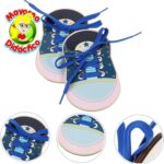 8584 *ZAPATOS d/Madera para Enhebrar* (15x10 cm.) 4 Pcs. - Imagen 3