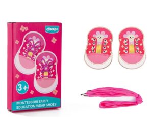 8584 *ZAPATOS d/Madera para Enhebrar* (15x10 cm.) 4 Pcs. - Imagen 2