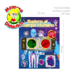 0095 *EXPLORO EL CUERPO HUMANO* (23x29 cm.) 22 Pág. Incluye Lentes 3D - Imagen 2