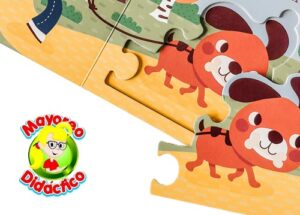 0286 *Libro-Rompecabezas MASCOTAS* (16x16 cm.) 10 Pág. 2 Diferentes. - Imagen 2