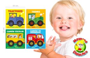 0705 *SOBRE RUEDAS de Cartón c/Ruedas Rotativas* (20x20 cm.) 10 Pág. 4 Diferente - Imagen 2