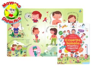 2577 *¿? & = EL CUERPO HUMANO* (22x28 cm.) 12 Pág. Cartón c/Ventanitas. - Imagen 2
