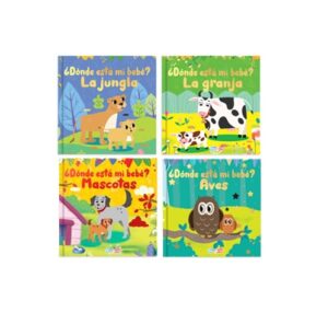 9708 *¿DÓNDE ESTÁ MI BEBÉ* (15x15 cm.) 10 Pág. 4 Diferentes. Cartón c/Ventanitas. - Imagen 2