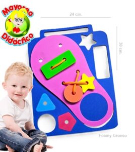 4385 *Portafolio c/Asas ZAPATO p/ENHEBRAR* (24x30 cm.) Foamy 8 mm. - Imagen 3