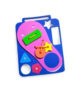 4385 *Portafolio c/Asas ZAPATO p/ENHEBRAR* (24x30 cm.) Foamy 8 mm.