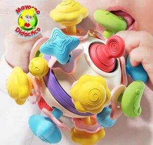 4572 *PELOTA MORDEDERA TEXTURAS del Espacio 6 en 1* (11x11 cm.)