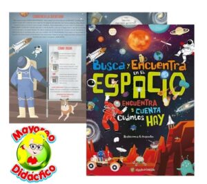 5868 *BUSCA Y ENCUENTRA EN EL ESPACIO* (27x37 cm.) 44 Pág. PASTA DURA - Imagen 2