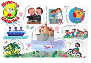 9253 *¿? & = EL MUNDO* (22x28 cm.) 12 Pág. Cartón c/Ventanitas. - Imagen 2