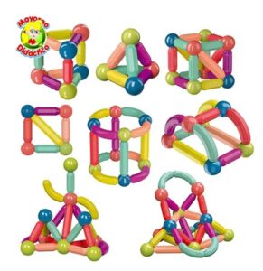 9884 *PALITOS MAGNETICOS de Construcción* (24x18 cm.) 36 Pcs.