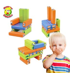 3030 *JENGA Identifica Animales* (30x20.5 cm.) 40 Pcs. - Imagen 2