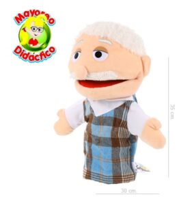 0734-ABUELO *Guiñol de Mano FAMILIA BOCONA* (30x35 cm.) - Imagen 2