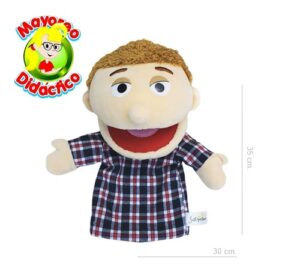 0734-NIÑO *Guiñol de Mano FAMILIA BOCONA* (30x35 cm.) - Imagen 2