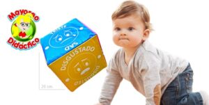 1800 *DADO CUBO Cubi-Dado EMOCIONES* (20 cm.) Espuma y Vinil. - Imagen 2