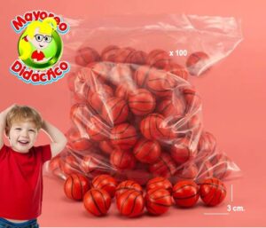 3156 *MINI PELOTA Básquetbol* (3 cm.) 100 Pcs. - Imagen 2