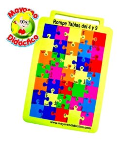 4386 *Portafolio Rome TABLAS DE MULTIPLICAR del 4 al 9* (24x30 cm.) Foamy 8 mm. - Imagen 3