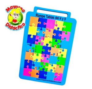 4386 *Portafolio Rome TABLAS DE MULTIPLICAR del 4 al 9* (24x30 cm.) Foamy 8 mm. - Imagen 4