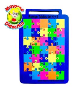 4386 *Portafolio Rome TABLAS DE MULTIPLICAR del 4 al 9* (24x30 cm.) Foamy 8 mm. - Imagen 5