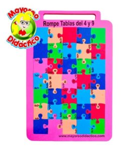 4386 *Portafolio Rome TABLAS DE MULTIPLICAR del 4 al 9* (24x30 cm.) Foamy 8 mm. - Imagen 8