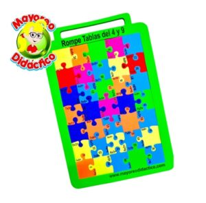 4386 *Portafolio Rome TABLAS DE MULTIPLICAR del 4 al 9* (24x30 cm.) Foamy 8 mm. - Imagen 2