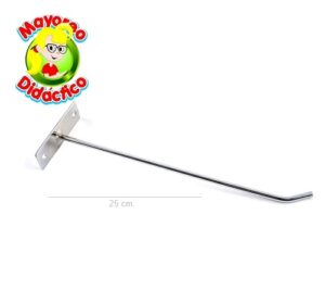 4389 *GANCHO METÁLICO para Panel Ranurado* (25 cm.) - Imagen 2