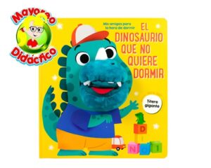 8367 *EL DINOSAURIO QUE NO QUERIA DORMIR con Títere Gigante* (25x27.5 cm.) 10 Pág. Cartón. - Imagen 3