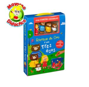9048 *RICITOS DE ORO Libro Escenario* (17x24 cm.) 5 Pcs. e/Estuche c/Velcro. - Imagen 2