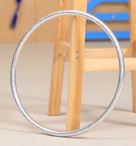 3352-M *Aro Ula-Ula MEDIANO* (50 cm.) METÁLICO COLOR PLATA - Imagen 2